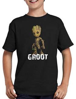 I am Groot Baby T-Shirt Kinder 98/104 Schwarz von TShirt-People