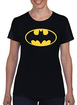 TSP Batman Logo Damen T-Shirt M Schwarz von TShirt-People