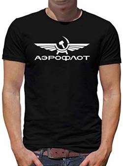 TShirt-People Aeroflot T-Shirt Herren M Schwarz von TShirt-People