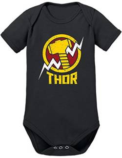 TShirt-People Avengers Thor Baby Body 62 Schwarz von TShirt-People