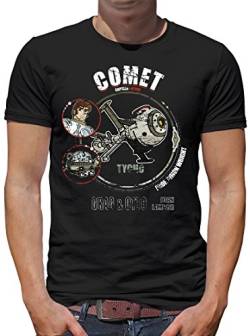 TShirt-People Comet Tycho T-Shirt Herren S Schwarz von TShirt-People