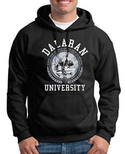 TShirt-People Dalaran University Kapuzenpullover Herren Wow Nerd Gamer XXL Schwarz von TShirt-People