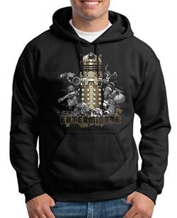 TShirt-People Dalek Kapuzenpullover Herren S Schwarz von TShirt-People