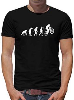 TShirt-People Evolution Mountainbike T-Shirt Herren Downhill MTB BMX L Schwarz von TShirt-People