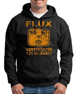 TShirt-People Flux Kompensator 1.21 Gigawatt Kapuzenpullover Herren XL Schwarz von TShirt-People