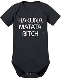 TShirt-People Hakuna Matata Baby Body 56 Schwarz von TShirt-People