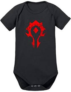 TShirt-People Horde Symbol Logo Baby Body 74 Schwarz von TShirt-People