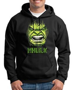 TShirt-People Hulk Face Kapuzenpullover Herren XL Schwarz von TShirt-People