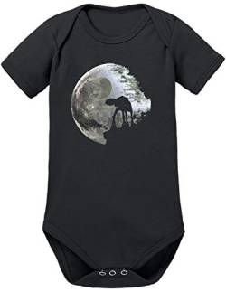 TShirt-People Moon at-at Baby Body 62 Schwarz von TShirt-People