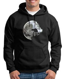 TShirt-People Moon at-at Kapuzenpullover Herren M Schwarz von TShirt-People