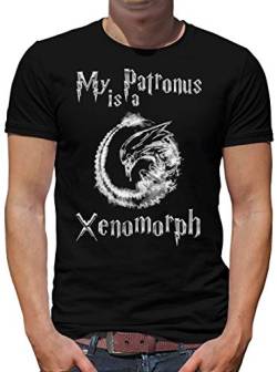 TShirt-People My Patronus is a Xenomorph T-Shirt Herren L Schwarz von TShirt-People