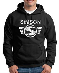 TShirt-People Simson Logo Kapuzenpullover Herren M Schwarz von TShirt-People