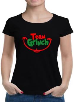 TShirt-People Team Grinch T-Shirt Damen L Schwarz von TShirt-People