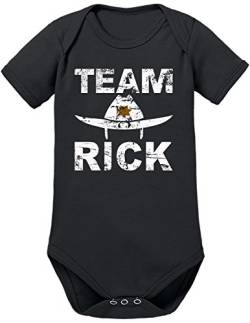 TShirt-People Team Rick Baby Body 56 Schwarz von TShirt-People