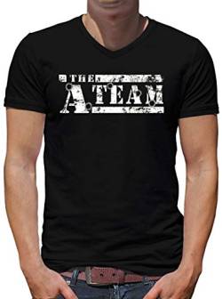 TShirt-People The A-Team Logo Bullit V-Kragen T-Shirt Herren M Khaki von TShirt-People