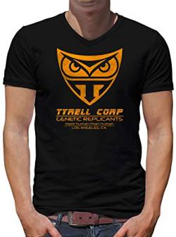 TShirt-People Tyrell Corp V-Kragen T-Shirt Herren L Navy von TShirt-People