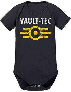 TShirt-People Vault Tec Baby Body 68 Schwarz von TShirt-People