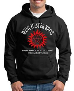 TShirt-People Winchester Bros - The Family Business Kapuzenpullover Herren XXXL Schwarz von TShirt-People