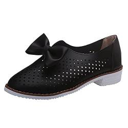 Damen Mokassins,Freizeitschuhe Loafers Schuhe für Frauen - Women Schuhe, Modische Damen Loafer Schuhe, Damenschuhe Loafers Keil Schuhe Sneaker mit Keilabsatz Mädchen (Schwarz, 37) von TT-