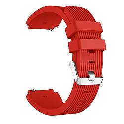 Kompatibel mit Samsung Galaxy Watch 3 Armband , Silikon Atmungsaktive Ersatz Ersatzarmbänder Uhrenarmband Sportarmband Sports Causal Armbänder für Galaxy Watch 3 armband (Rot) von TT-