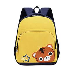 TT- Kindergartenrucksack Rucksäcke Kleiner Kinderrucksack Kindertasche Kindergarten Kinder 3D Cartoon Schule Tasche Cartoon Backpack für Kinder Baby Jungen Mädchen Kleinkind 3-7Jährige (Gelb) von TT-