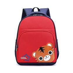 TT- Kindergartenrucksack Rucksäcke Kleiner Kinderrucksack Kindertasche Kindergarten Kinder 3D Cartoon Schule Tasche Cartoon Backpack für Kinder Baby Jungen Mädchen Kleinkind 3-7Jährige (Rot) von TT-