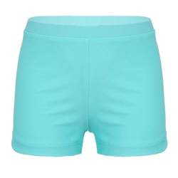 TTAO Schwimmbekleidung Mädchen Badehose Kinder Badeshorts Shorts UV-Schutz Schwimmhose Yoga Tanz Sport Kurze Hosen Hellgrün 122-128 von TTAO