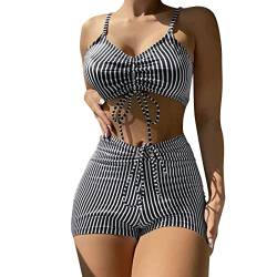 Bikinis für Damen UK Damen Bademode Cover Ups Sexy Open Front Strand Bikini Badeanzug Kimono Cardigan Cover Up Lange Flowy Beachwear Slimming Bathing Suit Bottoms for Women, Schwarz , 12 von TTNTTR