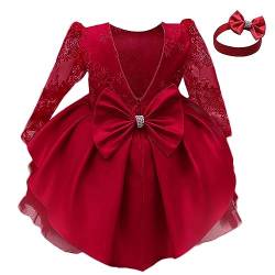 TTYAOVO Baby Mädchen Blume Prinzessin Bestickt Party Kleid Größe 100(2-3 Jahre) 773 Rot von TTYAOVO