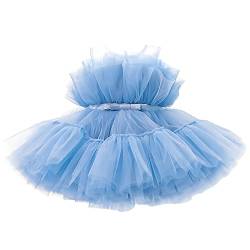 TTYAOVO Baby Mädchen Geburtstag Party Tutu Prinzessin Bowknot Kleid Brautkleid Größe120 (4-5 Jahre) 766 Blau von TTYAOVO