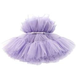TTYAOVO Baby Mädchen Geburtstag Party Tutu Prinzessin Bowknot Kleid Brautkleid Größe80 (6-12 Monate) 766 Violett von TTYAOVO