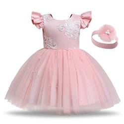TTYAOVO Baby Mädchen Prinzessin Party Kleinkind Blume Kleid Größe 90(12-24 Monate) 752 Rosa von TTYAOVO