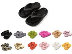 Badeschuhe Herren Damen Flip Flops Cloud Slides Slippers Badelatschen&Hausschuhe, Badeschlappen Cloudyzz Schlappen Wolkenschuhe Home Slippers Rutschfeste Pantoletten Sommer Garten Badelatschen von TUANMOZI