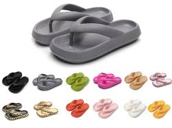 Badeschuhe Herren Damen Flip Flops Cloud Slides Slippers Badelatschen&Hausschuhe, Badeschlappen Cloudyzz Schlappen Wolkenschuhe Home Slippers Rutschfeste Pantoletten Sommer Garten Badelatschen von TUANMOZI