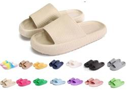 TUANMOZI Unisex Kinder Badelatschen Jungen Mädchen Badeschlappen Original Slippers Wolke Hausschuhe (J, Grundschulkind, Damen, 32, Numerisch (von/bis), EU Schuhgrößensystem, 33, M) von TUANMOZI