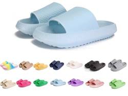 TUANMOZI Unisex Kinder Badelatschen Jungen Mädchen Badeschlappen Original Slippers Wolke Hausschuhe (L, Grundschulkind, Damen, 30, Numerisch (von/bis), EU Schuhgrößensystem, 31, M) von TUANMOZI