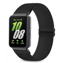 TUCOMO Dehnbares Nylon-Uhrenarmband, kompatibel mit Samsung Galaxy Fit 3, elastisches Schlaufenband für Galaxy Fit 3 SM-R390, für Damen und Herren von TUCOMO
