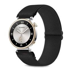 TUCOMO Kompatibel mit Huawei Watch GT 4 41mm Armband, 18mm Elastische Nylon Loop Dehnbare Ersatzband für Huawei Watch GT 4 41mm Herren Damen von TUCOMO
