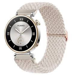 TUCOMO Nylon Geflochtenes Armband Kompatibel mit Huawei Watch GT 4 41mm,Loop Dehnbare Elastische Uhrenarmband für Huawei Watch GT 4 41mm Herren Damen von TUCOMO
