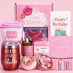 Geburtstagsgeschenke für Frauen, Happy Birthday Bad Set Relaxing Spa Gift Körbe Ideas for Her, Get Well Soon Geschenke für Mutter, Schwester, einzigartige Geschenke für Frauen, die alles haben von TUDOU