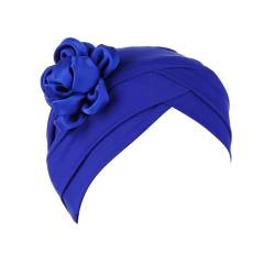 TUDUZ Eid Al Fitr Damen-Stirnband mit seitlichen Blumen, muslimisches Stirnband Ohrenschützer Damen (Blue, One Size) von TUDUZ
