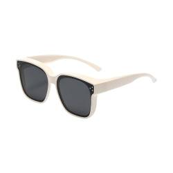 TUDUZ Universelle Modelle von kurzsichtigen Sonnenbrillen, schützende polarisierte, blendfreie Sonnenbrillen, Sonnenbrillen für weibliche polarisierte Fahrer Sonnenbrille Mit Dioptrien (B, One Size) von TUDUZ