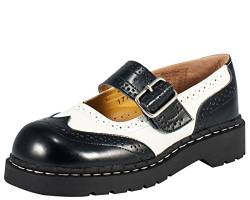 TUK Anarchic Shoes T1035, Damen Halbschuhe, Schwarz (Noir (Black & White )), 39 EU von TUK