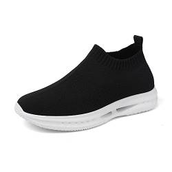 TUMAHE Herren Unsichtbare Höhe Erhöhung Trainer Leichte Sportschuhe Casual Aufzug Sportschuhe Mode Heben Walking Schuhe,8cm Black,38 EU von TUMAHE