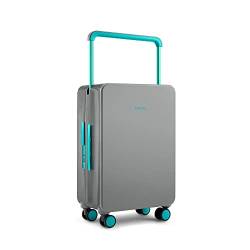 TUPLUS Koffer Trolley ABS Rollkoffer mit 4 Rollen Reisekoffer Handgepäck Hartschalenkoffer mit TSA Schloss, Direkt ins Herz Serie, 66.5 x 43 x 25.5 cm/ 62L, GrüN-Grau von TUPLUS