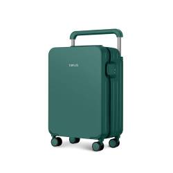 TUPLUS Koffer Trolley ABS Rollkoffer mit 4 Rollen Reisekoffer Handgepäck Hartschalenkoffer mit TSA Schloss, Impression Serie,56 x 36.5 x 22 cm/ 38L,Grün von TUPLUS