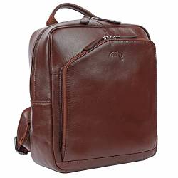 TUSC Cordelia Premium Leder Rucksack für Damen, Stilvolle Tagesrucksack, 24x27x9 cm von TUSC