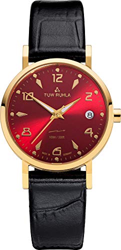 TUW Ruhla Thuringia Vintage Quartz 61132-043504 Damenarmbanduhr Klassisch schlicht von TUW Ruhla