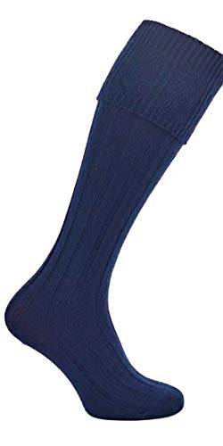 Schottische Wollmischung, Kilt-Socken für Herren, 7 Farben, Größe M L XL 2XL, Blau, XX-Large von TW SPORTS & KILTS