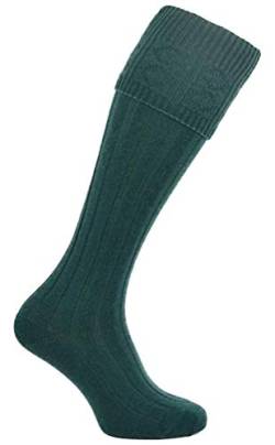 Schottische Wollmischung, Kilt-Socken für Herren, 7 Farben, Größe M L XL 2XL, Grün , XX-Large von TW SPORTS & KILTS